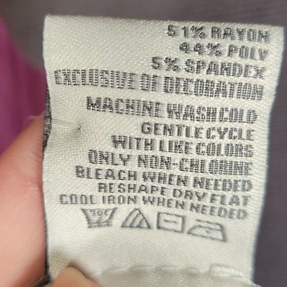 American Rag Juniors' Lace-Trimmed Top Sz L - Picture 9 of 13